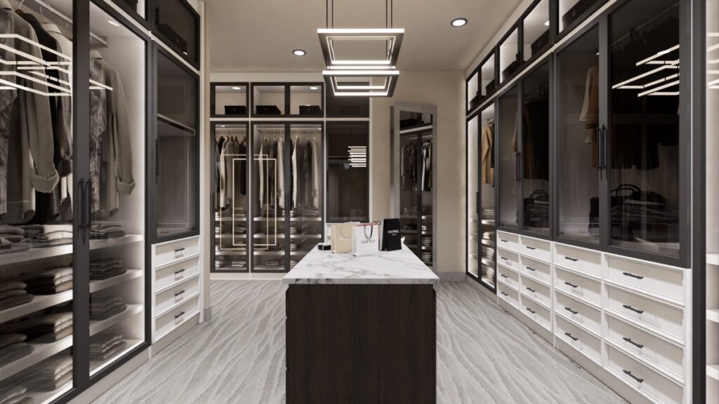 furnished closet