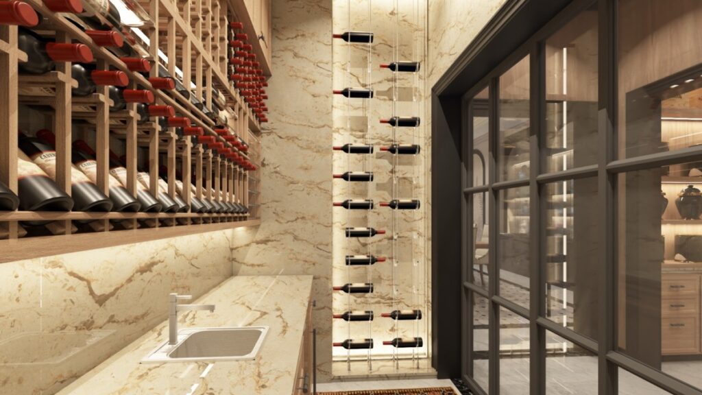 wine bottles